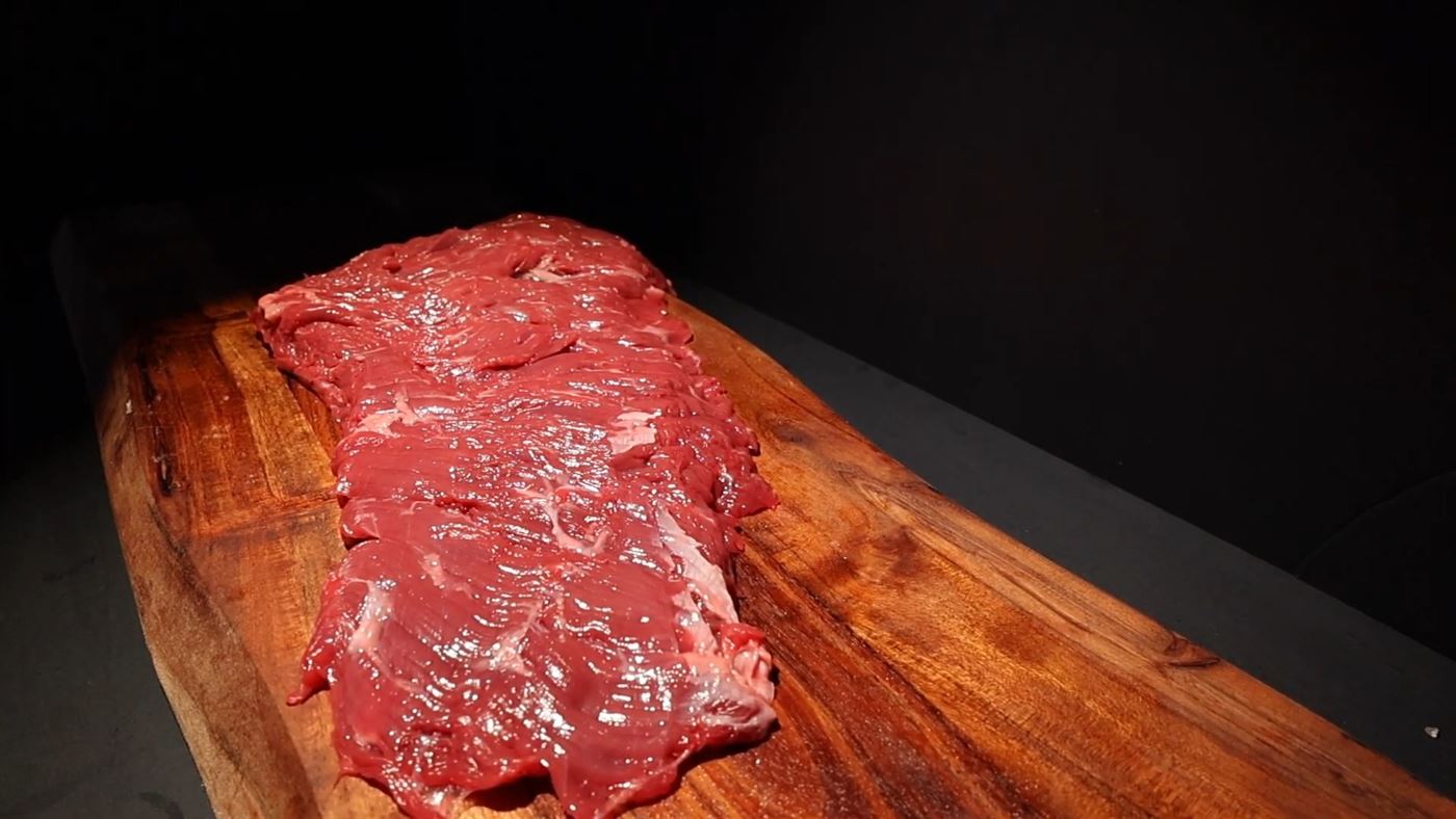 Flank steak at the Vitoria counter